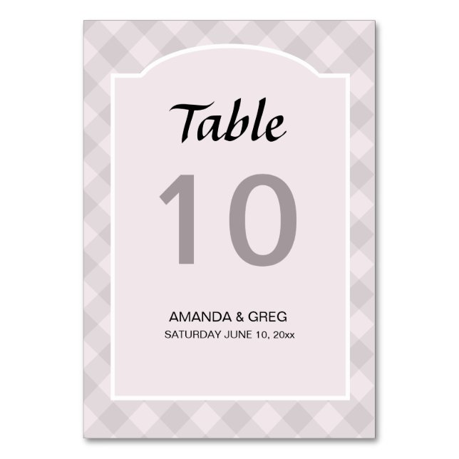 Numéro De Table Mariage campagnard (Par défaut)