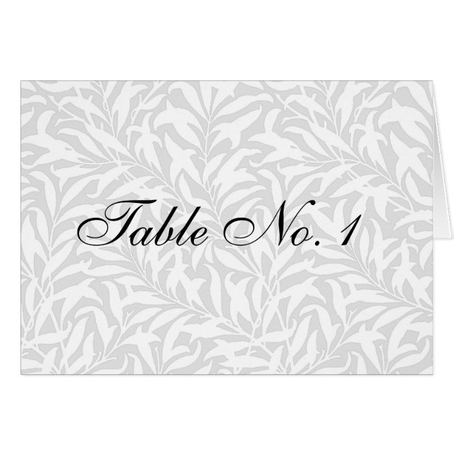Numéro de table mariage Cartes de place (Devant Horizontal)