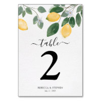 Mariage citron à l'aquarelle chic Country