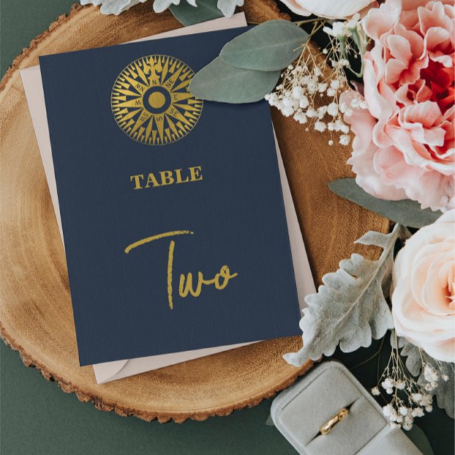 Numéro De Table Mariage Compass de passeport de mariage de destina (Créateur téléchargé)