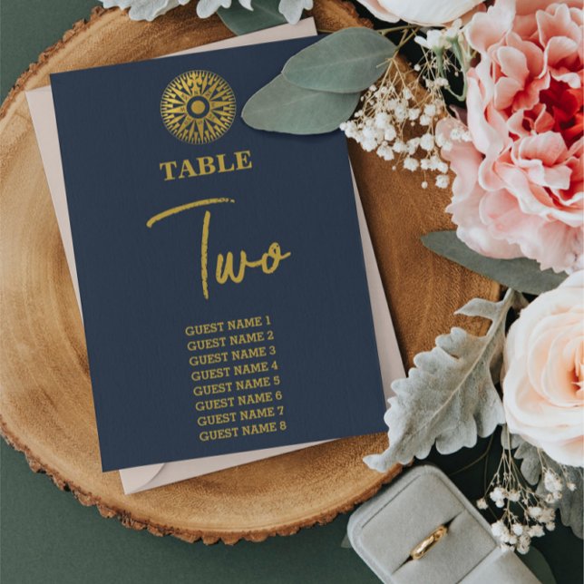 Numéro De Table Mariage Compass de passeport de mariage de destina (Destination Wedding Passport Compass Wedding Table Number)