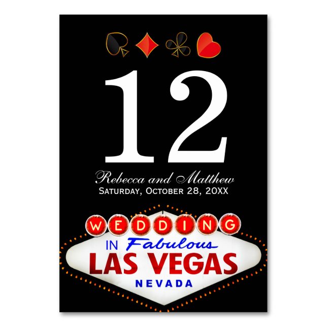 Numéro de table mariage dans Fabulous Las Vegas (Par défaut)