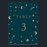 Numéro De Table Mariage d'astronomie de la Lune<br><div class="desc">Mariage d'astronomie de la Lune</div>