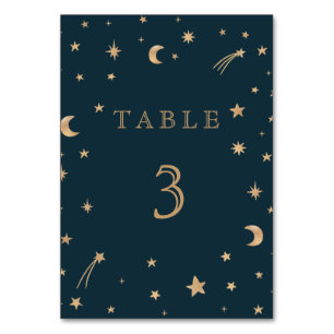 Numéro De Table Mariage d'astronomie de la Lune