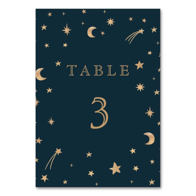 Numéro De Table Mariage d'astronomie de la Lune (Par défaut)