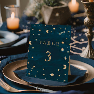 Numéro De Table Mariage d'astronomie de la Lune