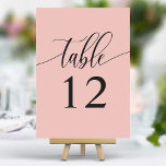 Numéro De Table Mariage de calligraphie minimaliste rose corail do<br><div class="desc">Guidez vos invités à leurs sièges avec ces élégants numéros de table en mariage rose corail. Avec un design minimaliste et une calligraphie moderne, ces numéros de table ajoutent une touche de sophistication à votre réception de mariage. La typographie arrière - plan douce et propre et élégante assure une lisibilité...</div>