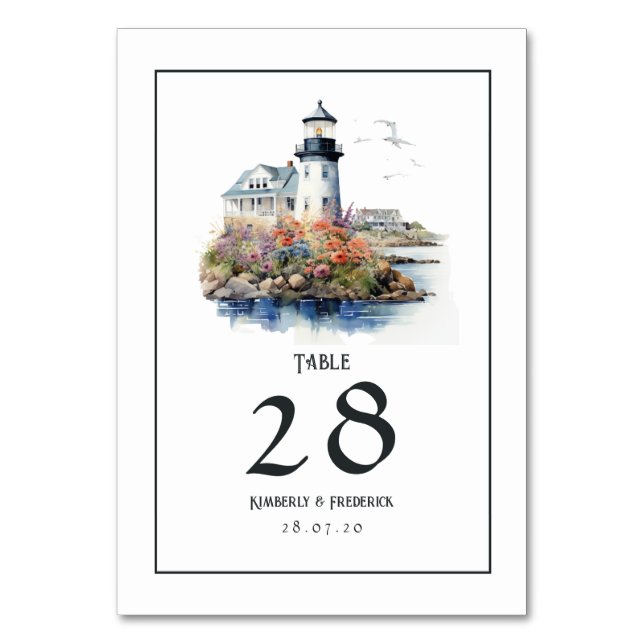 Numéro De Table Mariage de destination à Newport, Rhode Island (Par défaut)