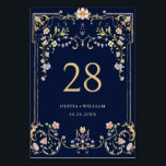 Numéro De Table Mariage de fleurs de Bohême Vintages<br><div class="desc">Pour plus de personnalisation,  cliquez sur "Personnaliser ce modèle",  puis sur "Modifier à l'aide de l'outil de conception". Élégant éditable facile à utiliser modèles mariage,  plus d'articles disponibles dans le magasin (invitations,  rsvp,  cartes de remerciements,  papeterie & décoration). Si vous avez besoin d'aide ou d'articles correspondants,  veuillez me contacter.</div>