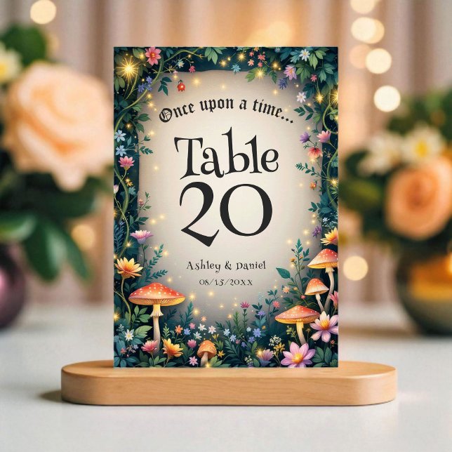 Numéro De Table Mariage de la forêt enchantée (Créateur téléchargé)