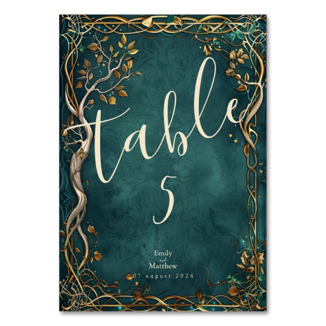 Numéro De Table Mariage de la Majesté de la Terre du milieu (Par défaut)