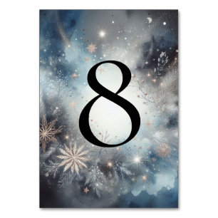 Numéro De Table Mariage de minuit d'hiver céleste