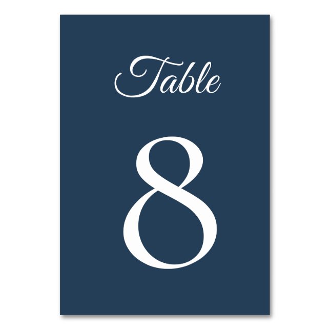 Numéro De Table Mariage de minuit d'hiver céleste (Par défaut)