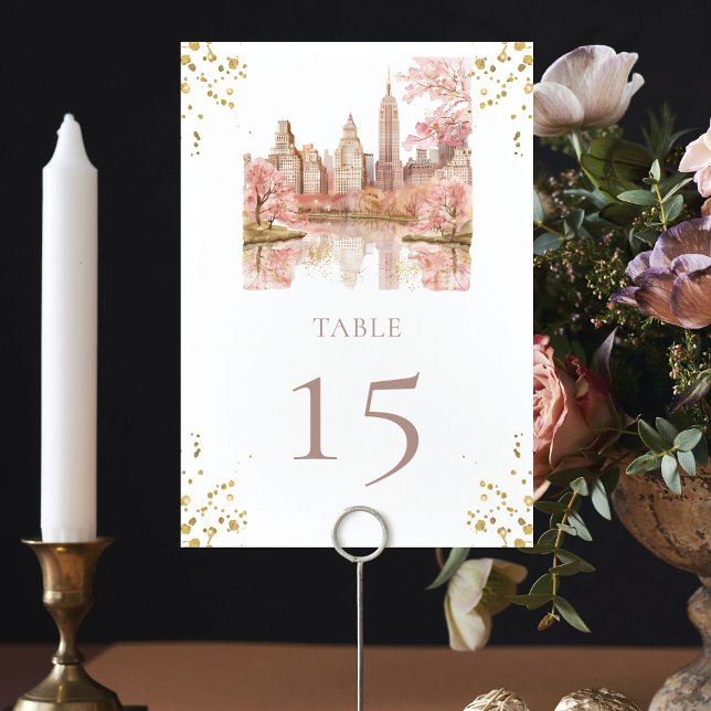 Numéro De Table Mariage de New York (Créateur téléchargé)