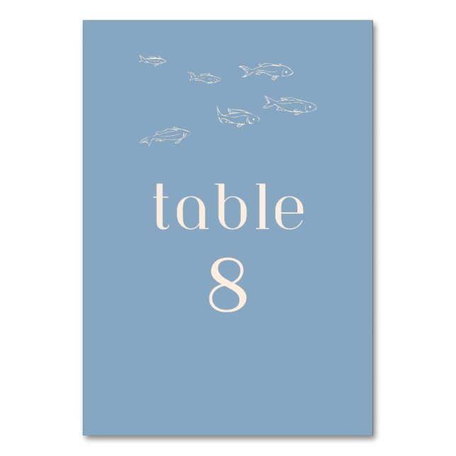 NUMÉRO DE TABLE MARIAGE DE PLAGE BLANC PERSONNALISABLE NUMÉRO DE T (Par défaut)