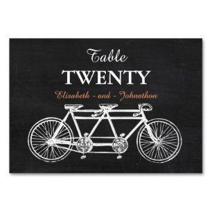 Numéro De Table Mariage de tableau de bord tandem