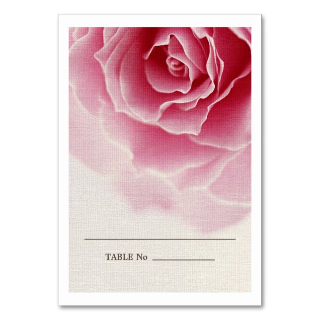 Numéro De Table Mariage de texture romantique rose rose Burlap (Par défaut)