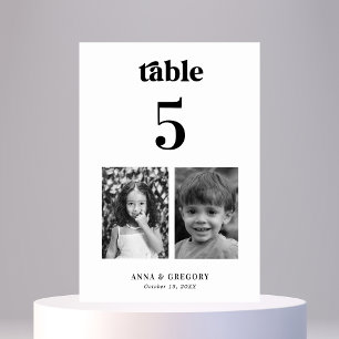 Numéro De Table Mariage des images rétrospectives pour enfants Tab
