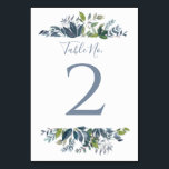 Numéro de table mariage | Dusty Blue Greenery 2<br><div class="desc">Mariage de verdure peinte Numéro de table (bleu Dusty) 2 : Ce numéro de tableau boisé présente un bouquet d'eucalyptus teinté de tons bleu poussiéreux. **COMMENT CHOISIR VOTRE PROPRE COULEUR : 1) Cliquez sur le bouton "Customiser" ou "Personnaliser". 2) Choisissez une nouvelle couleur arrière - plan. 3) N'oubliez pas de...</div>