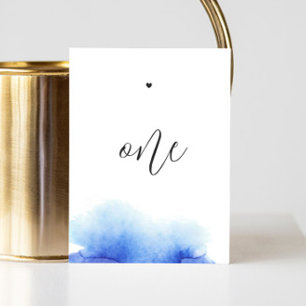 Numéro De Table Mariage élégant minimaliste à l'écriture nautique