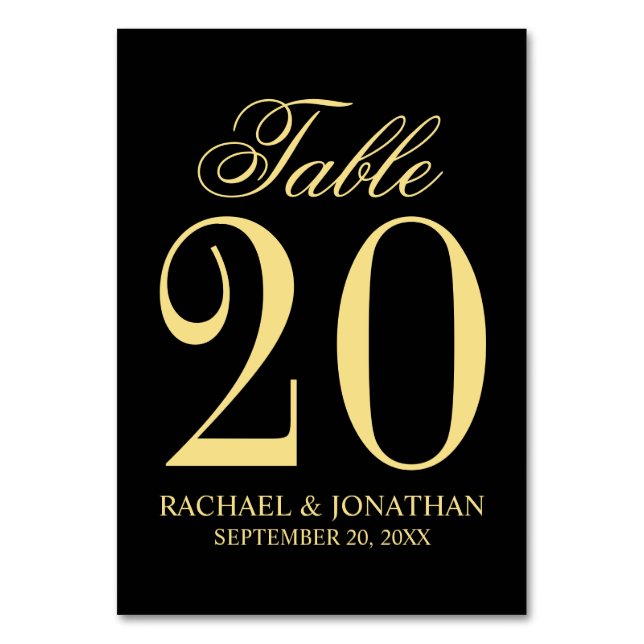 Numéro De Table Mariage élégant vintage (Par défaut)