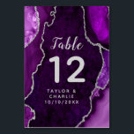 Numéro De Table Mariage en marbre gris violet et argenté<br><div class="desc">Cette enseigne élégante et glamour mariage de numéro de table présente un arrière - plan en marbre violet avec des accents de parties scintillant faux argent. Le texte combine écriture manuscrite et polices sans serif modernes pour un look élégant et sophistiqué. Il conviendra parfaitement aux mariages d'automne et d'hiver.</div>