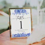 Numéro De Table Mariage en porcelaine bleue<br><div class="desc">Mariage de porcelaine bleue Numéro de table. Ce numéro de table de mariage élégant et élégant est doté d'une superbe chinoiserie florale en porcelaine bleue peinte à la main. Trouvez les articles correspondants dans la collection de Mariages floraux de Porcelaine Bleue.</div>