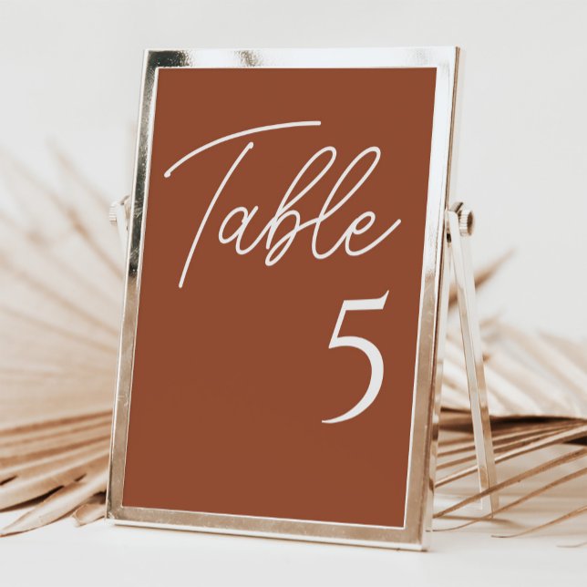 Numéro De Table Mariage en terre cuite (Créateur téléchargé)
