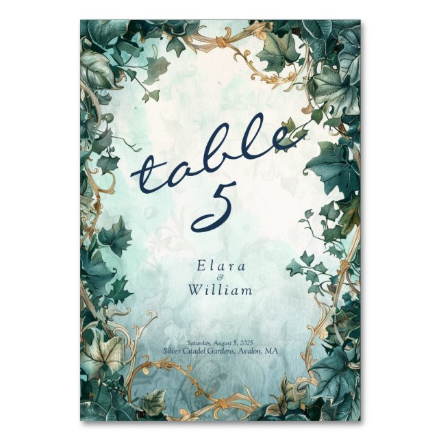 Numéro De Table Mariage Eternal Grace Elven (Par défaut)