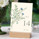Numéro De Table Mariage Fleur sauvage ivoire Elegant<br><div class="desc">Ce numéro de table mariage présente de beaux fleurs sauvages d'aquarelle peints à la main disposés en bouquet, parfaits pour le printemps, l'été ou les mariages de automne. Pour une personnalisation plus avancée de cette conception, cliquez sur le BOUTON OUTIL DESIGN BLEU ci-dessus ! Des articles correspondants sont également disponibles....</div>