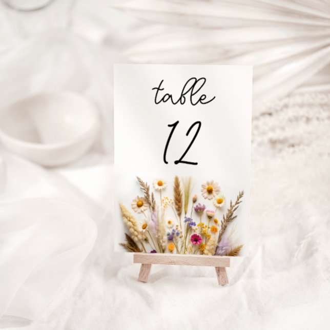 Numéro De Table Mariage floral (Créateur téléchargé)