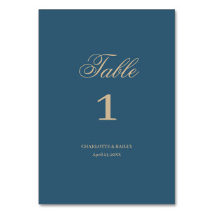 Numéro De Table Mariage Floral Boho de la Marine