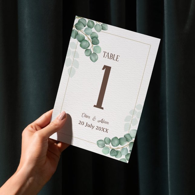 Numéro De Table Mariage Floral de Jardin d'Été (Créateur téléchargé)