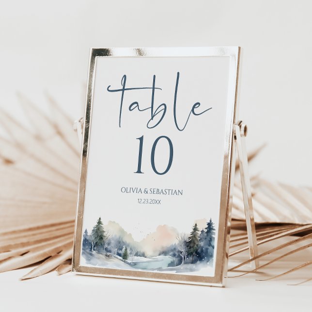 Numéro De Table Mariage forestier rustique (Créateur téléchargé)
