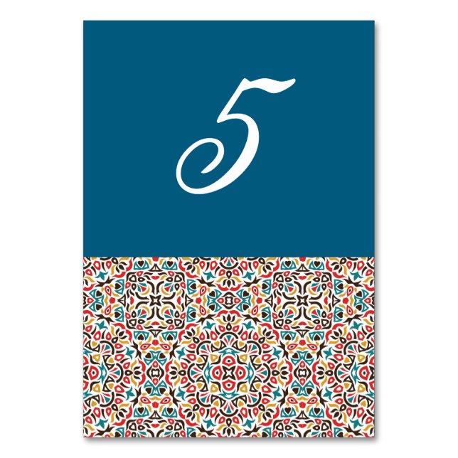 Numéro De Table Mariage géométrique en treillis marocain (Par défaut)