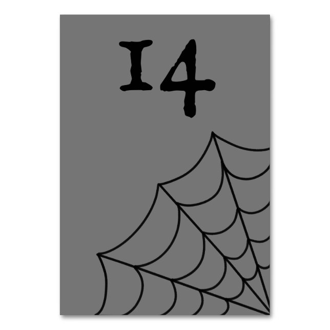 Numéro De Table Mariage gothique noir et gris (Par défaut)