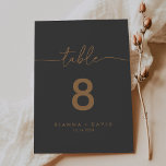 Numéro De Table Mariage Gray Gold Classic<br><div class="desc">Ce numéro de table mariage classique en or gris est parfait pour un mariage moderne. Le design sobre et élégant présente une typographie de script classique et sophistiquée en or. Il s'agit d'un numéro de table recto-verso. Ajoutez chaque numéro de table dont vous avez besoin à votre panier individuellement.</div>