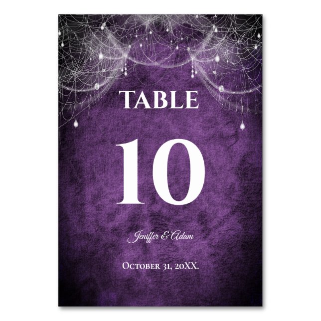 Numéro De Table Mariage Halloween gothique sombre (Par défaut)