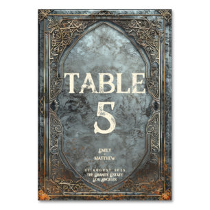 Numéro De Table Mariage Imaginaire Dwarven Splendor