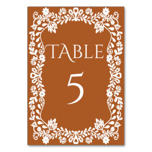 Numéro De Table Mariage mexicain Talavera en terre cuite