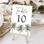 Numéro De Table Mariage minimal de palmiers<br><div class="desc">Guidez vos invités avec ces élégantes cartes de numéro de table de palmier, parfait pour un mariage tropical ou sur le thème de la plage. Chaque carte comporte un numéro de table audacieux avec trois palmiers délicats en dessous, créant un design minimal mais sophistiqué. Customisez chaque carte de table individuellement...</div>