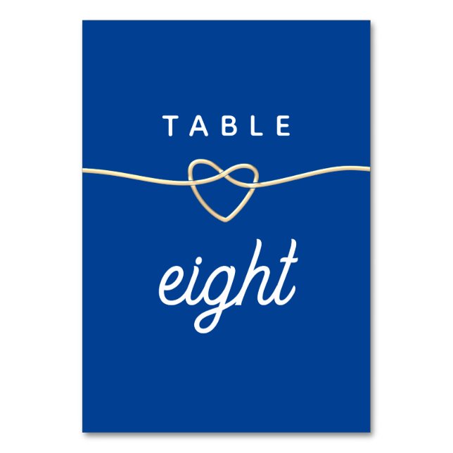 Numéro De Table Mariage Moderne Bleu (Par défaut)