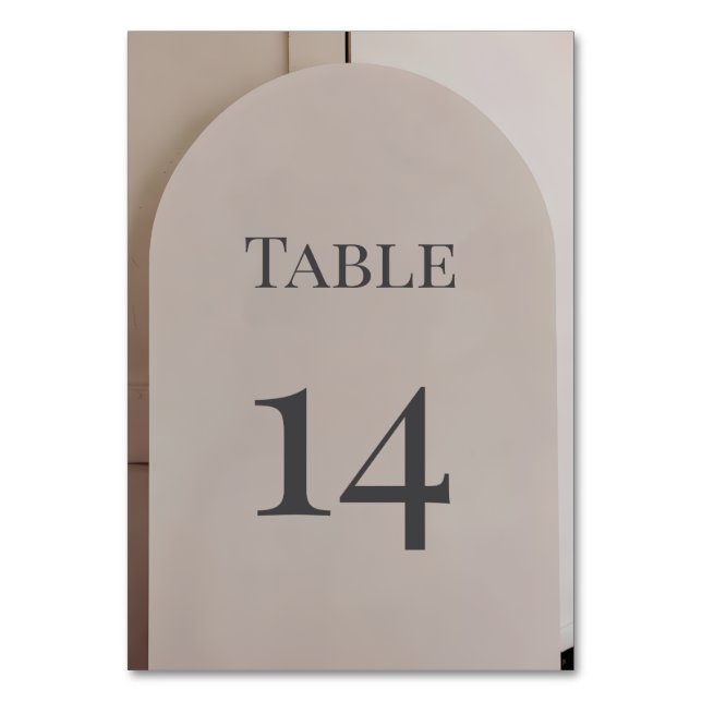 Numéro De Table Mariage Moderne Luxe sous une Arche (Par défaut)