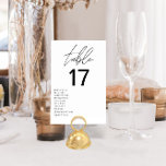 Numéro De Table Mariage moderne minimaliste noir et blanc<br><div class="desc">Elevez votre décor de réception de mariage avec nos numéros minimalistes de table de Mariage moderne noir et blanc, un ajout élégant et élégant qui allie harmonieusement design contemporain et élégance intemporelle. Chaque numéro de table de cette collection est un minimaliste jeu de couleurs noir et blanc, qui offre sophistication...</div>