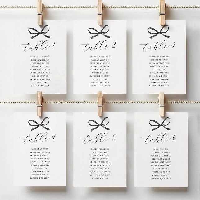 Numéro De Table Mariage noir (Créateur téléchargé)