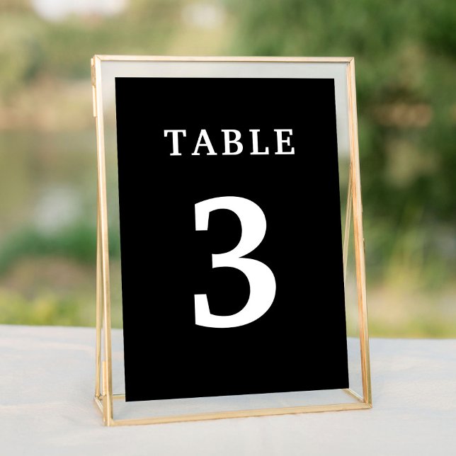 Numéro De Table Mariage noir blanc (Black White Wedding Table Number
)