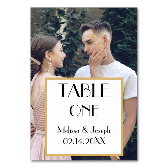 Numéro De Table Mariage photo Elegant Couple (Par défaut)