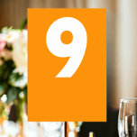 Numéro De Table Mariage rétro en gras<br><div class="desc">Numéro de table dans un style rétro coloré et audacieux Mariage Carte Place de Ricaso - ajoutez vos numéros de table à ces grandes cartes - parfait pour votre réception de mariage - conçu dans un style moderne et amusant - complique les autres produits de la collection</div>