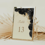 Numéro De Table Mariage Rose noir Aquarelle or<br><div class="desc">Notre collection "Mariage Rose gothique" présente des roses noirs aquarelle couplés à du feuillage doré pour une collection éclectique de produits pour différentes occasions. Consultez notre magasin pour plus d'articles de cette collection ou contactez-nous par l'intermédiaire de char ou e-mail pour des produits personnalisés.</div>
