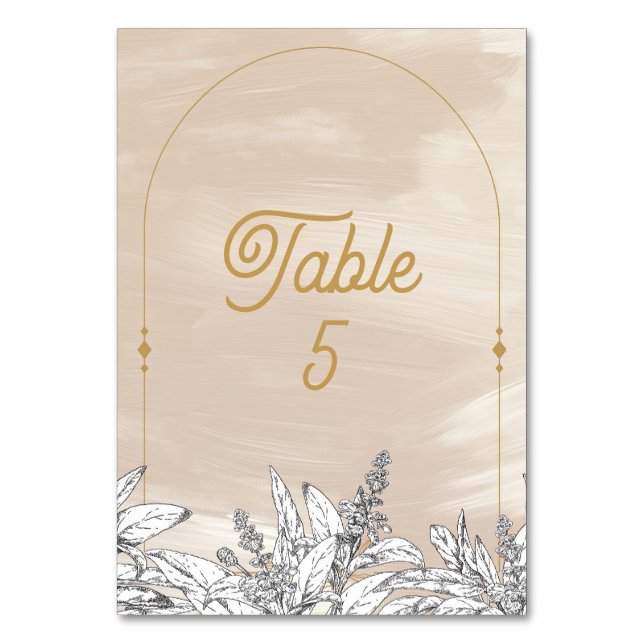 Numéro De Table Mariage Rose Pâle (Par défaut)